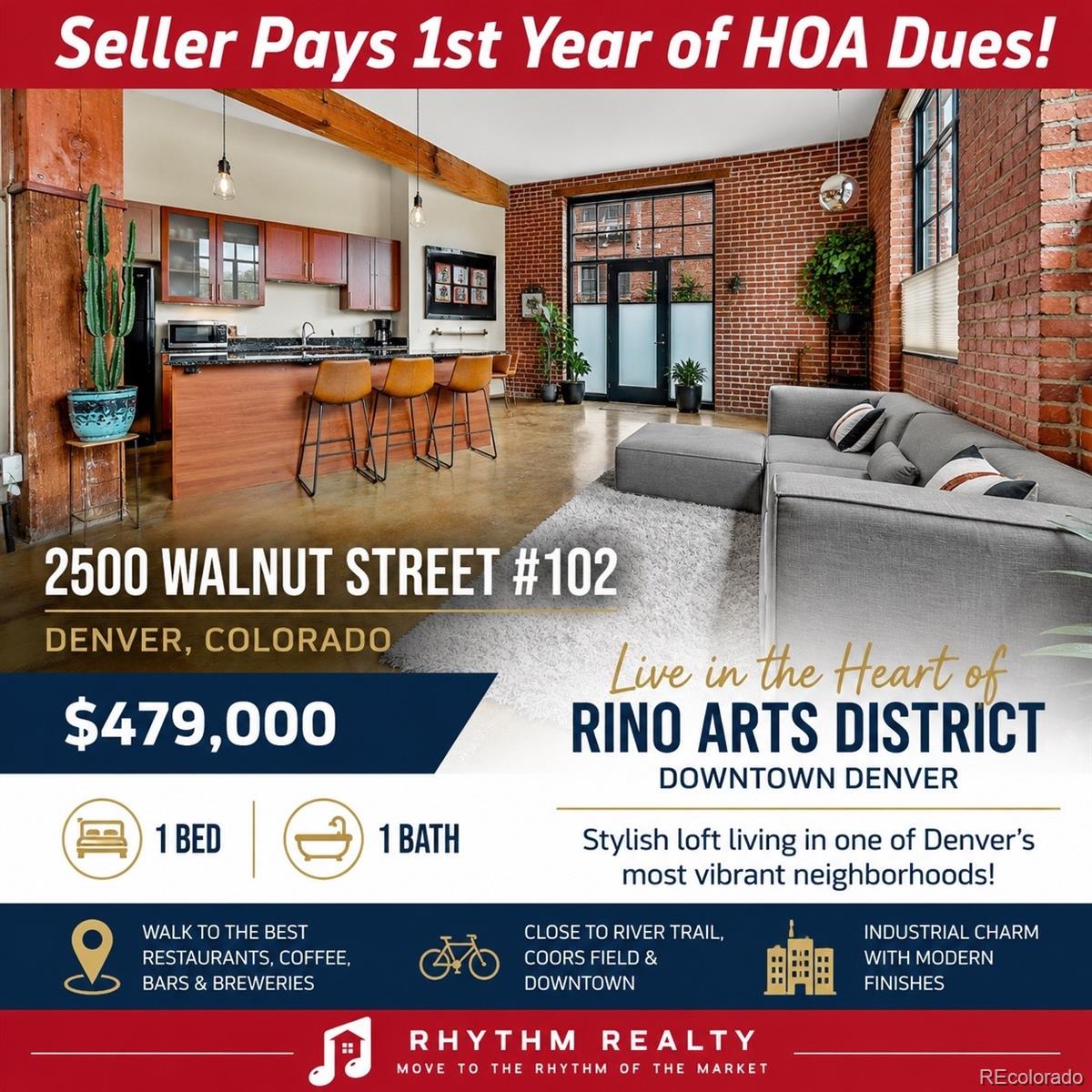 2500 Walnut Street Unit 102, Denver CO 80205