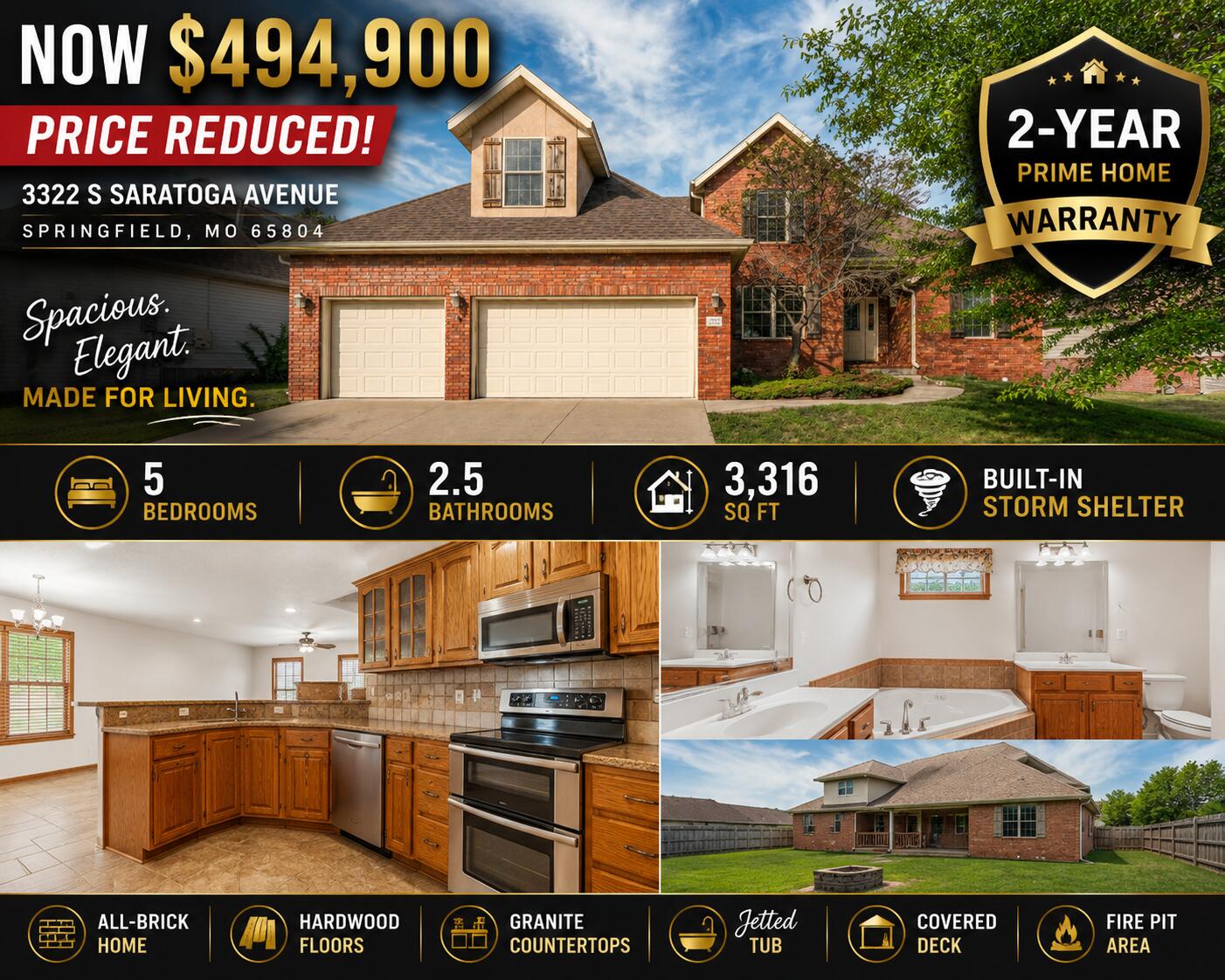 3322 S Saratoga Avenue, Springfield MO 65804