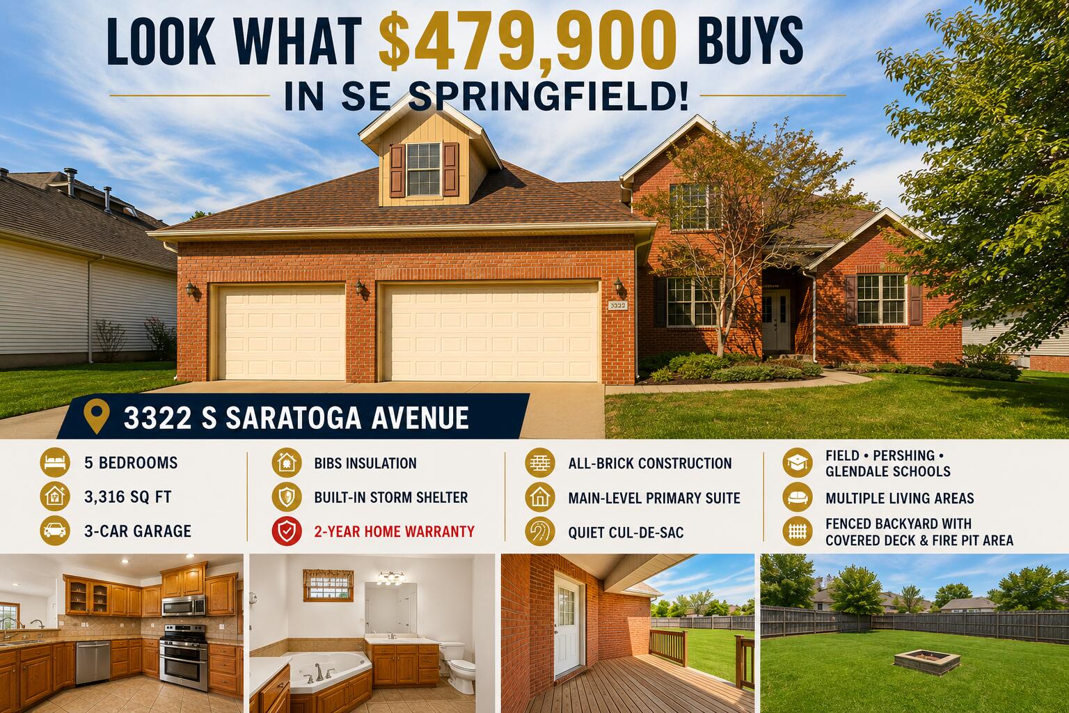 3322 S Saratoga Avenue, Springfield MO 65804